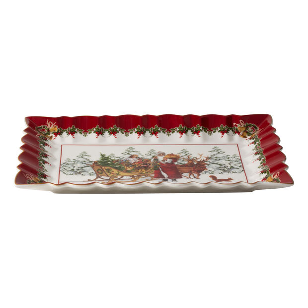 Villeroy & Boch Toy‘s Fantasy Piatto da Torta Rettangolare Babbo Natale con slitta - immagine 2