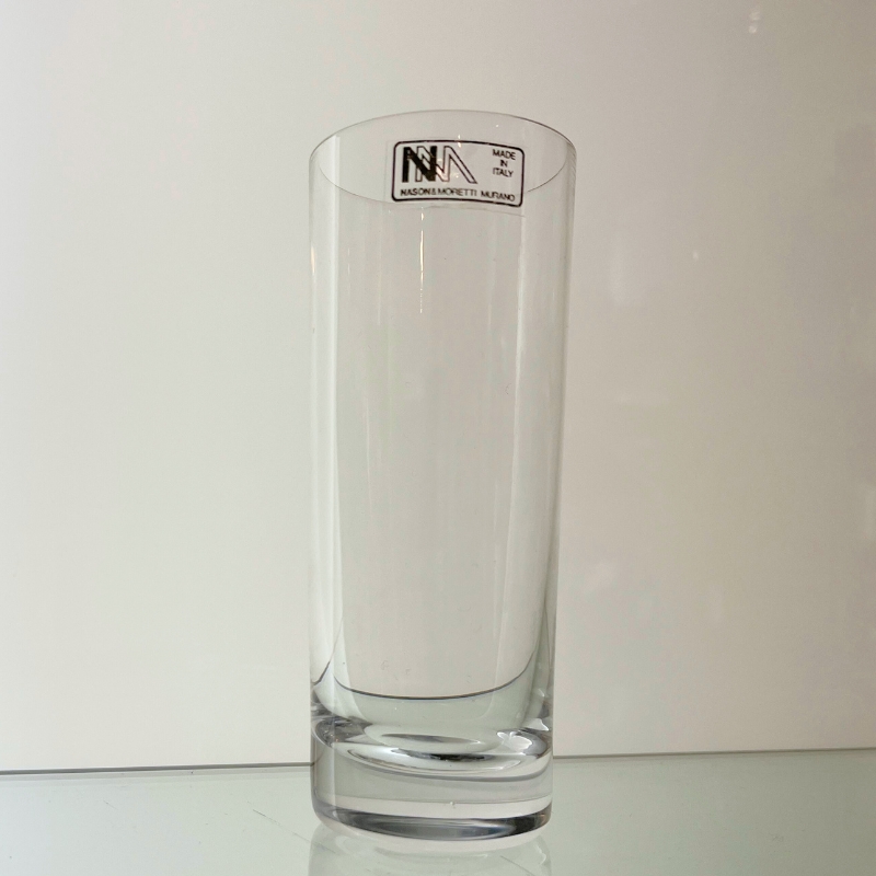bicchiere in vetro di murano alto e stretto nason moretti
