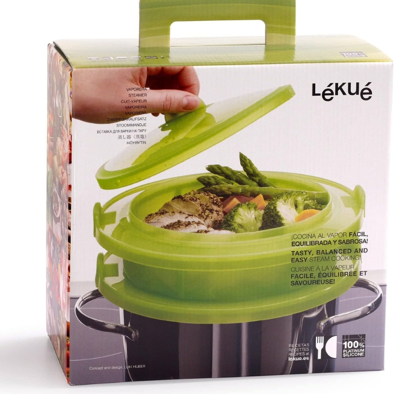 Lékué Vaporiera Due Livelli in Silicone - immagine 3