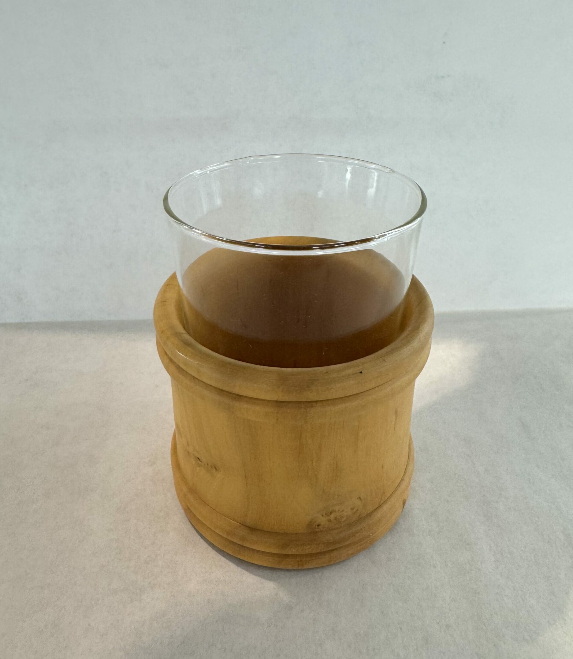 Daniela Mola DMK Bicchiere in Legno e Pirex