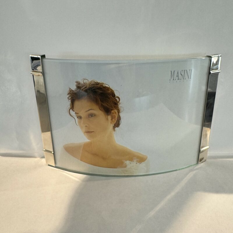 Masini Cornice in Argento con doppio Vetro Curvo13X22