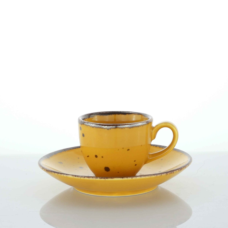 Weissestal Mug Tazze e Tazzine Cottage - Tazzina Caffè, Yellow