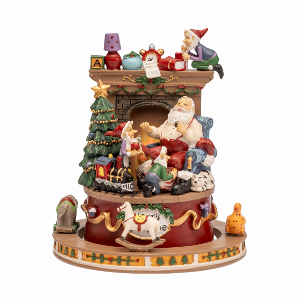 Lamart Carillon Babbo Natale con Camino