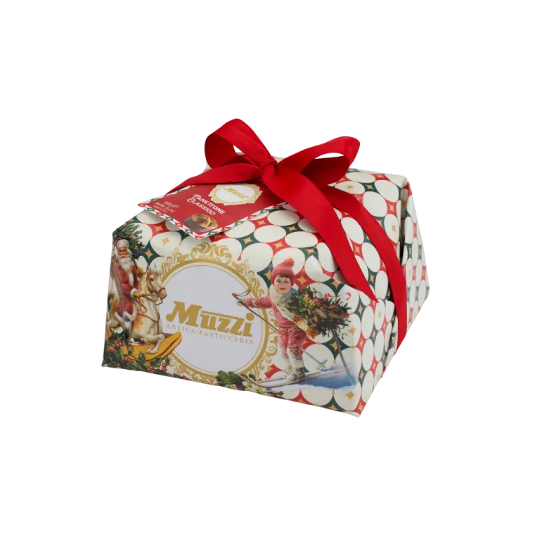 Muzzi Panettone Classico Incarto Ghirlanda