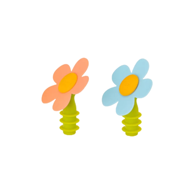 MaiUguali Vigar Set 2 Tappi Flower Power per Bottiglia - immagine 3