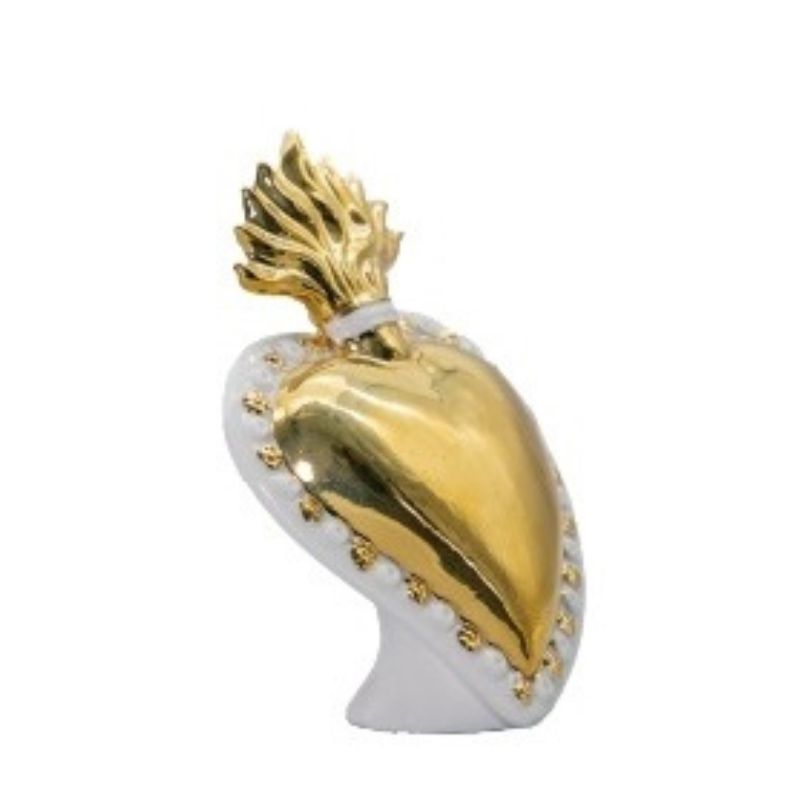 Sbordone Porcellane Cuore Sacro Oro - immagine 3