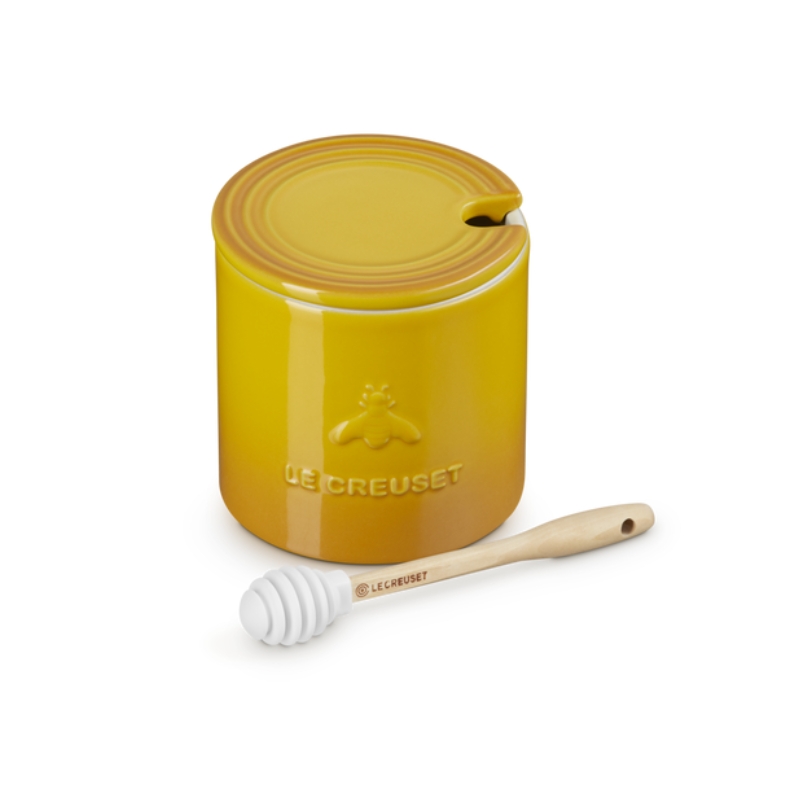Le Creuset Barattolo Miele con Cucchiaio in Gres Vetrificato
