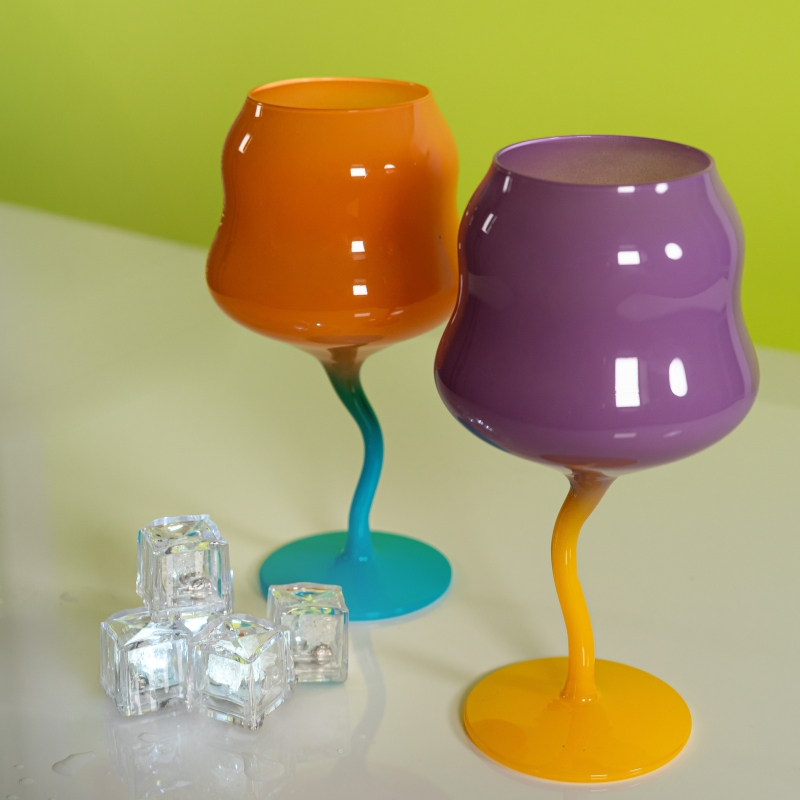 WD Set 2 Calici da Cocktail in Vetro Ondulati Samarcanda - immagine 6