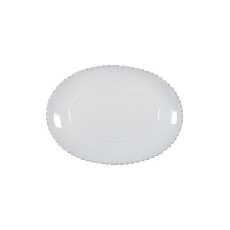 Costa Nova Piatto Ovale Pearl Bianco 33cm