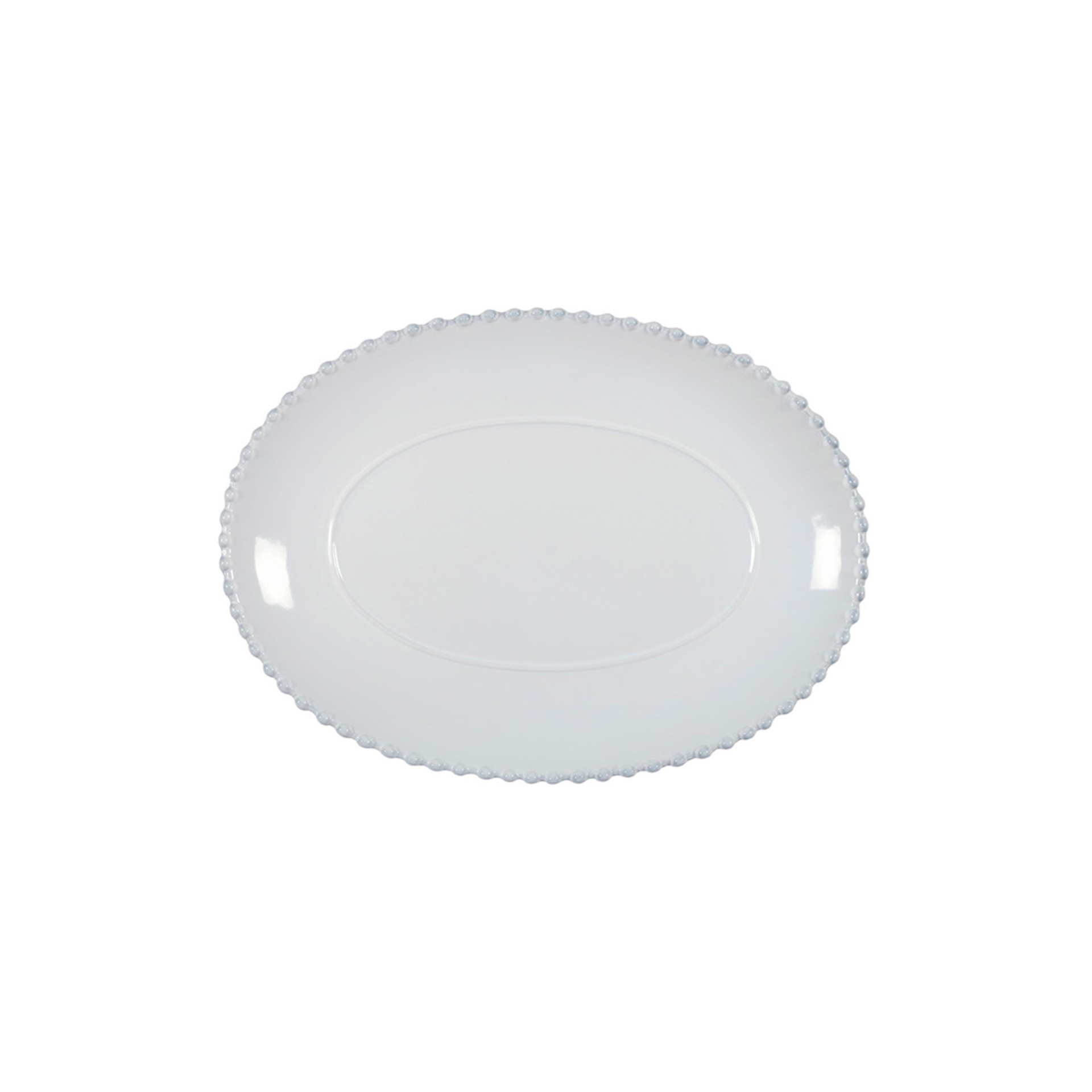 Costa Nova Piatto Ovale Pearl Bianco 33cm