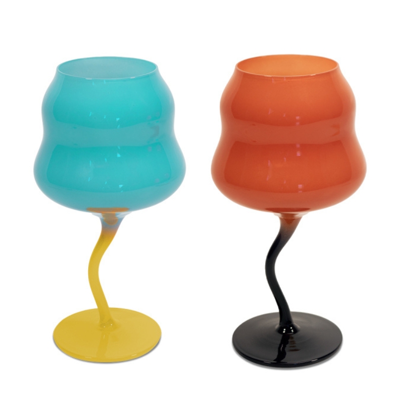 WD Set 2 Calici da Cocktail in Vetro Ondulati Samarcanda - immagine 10
