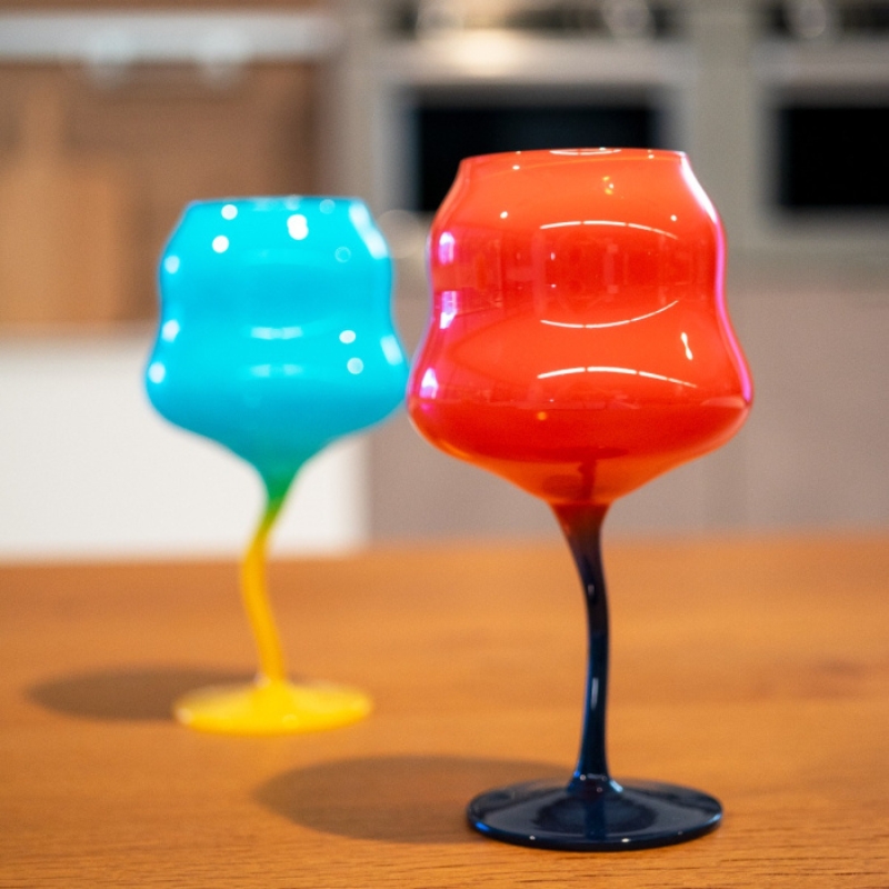 WD Set 2 Calici da Cocktail in Vetro Ondulati Samarcanda - immagine 5