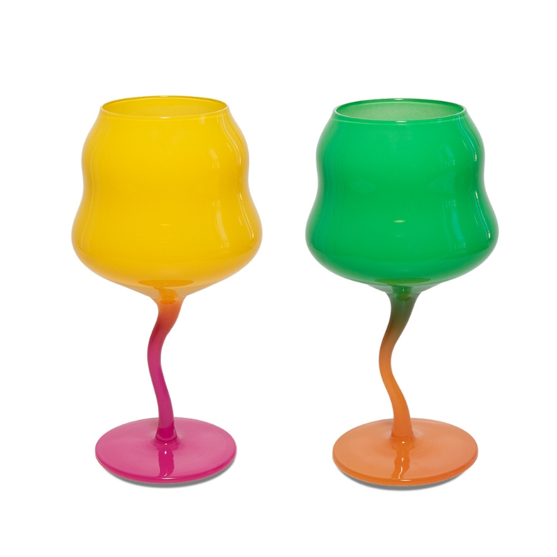 WD Set 2 Calici da Cocktail in Vetro Ondulati Samarcanda - immagine 13