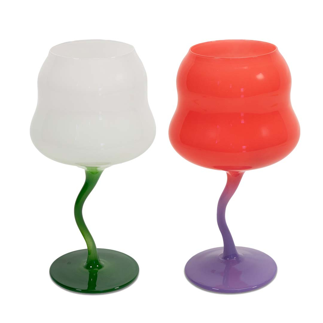WD Set 2 Calici da Cocktail in Vetro Ondulati Samarcanda - immagine 11