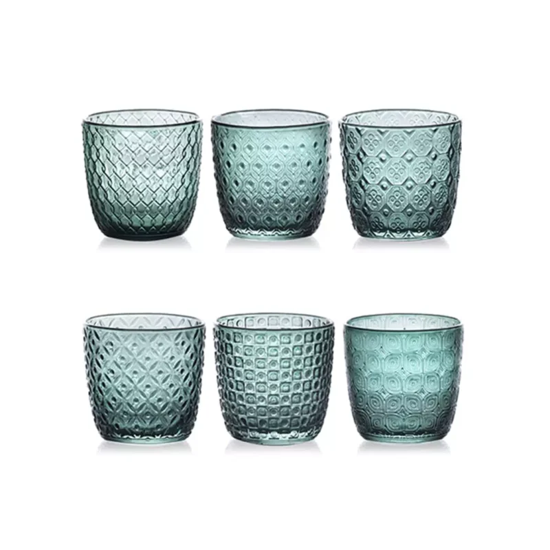 Ivv Set 6 Bicchieri Sixties Verde Pavone