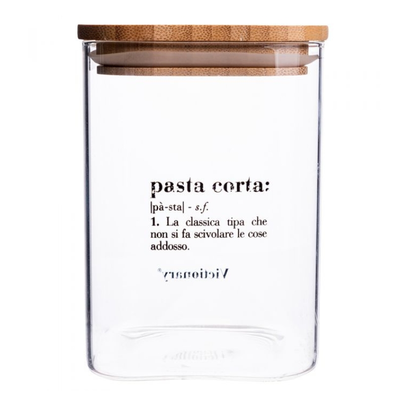 Villa d'Este Home Tivoli Barattolo Pasta Corta in Vetro e Bambù Victionary