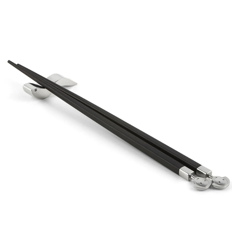 Alessi Set Bacchette con Supporto Anna Stick