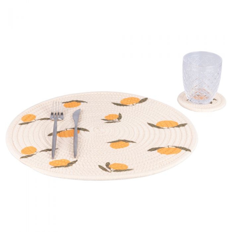 Villa d'Este Home Tivoli Set Tovaglietta e Sottobicchiere Fruit for One - immagine 5