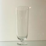 bicchiere in vetro di murano moretti vintage originale con piccolo stelo