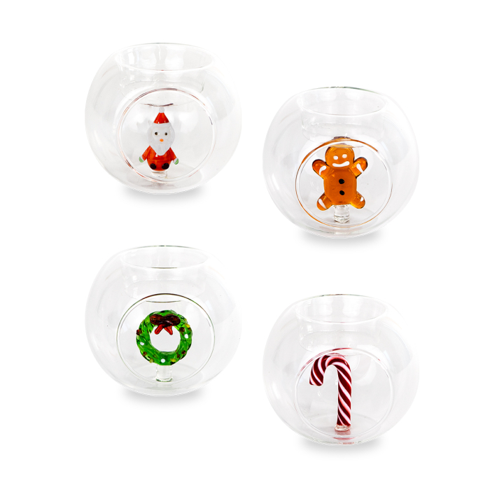 WD Lifestyle Porta Candela Tealight di Natale