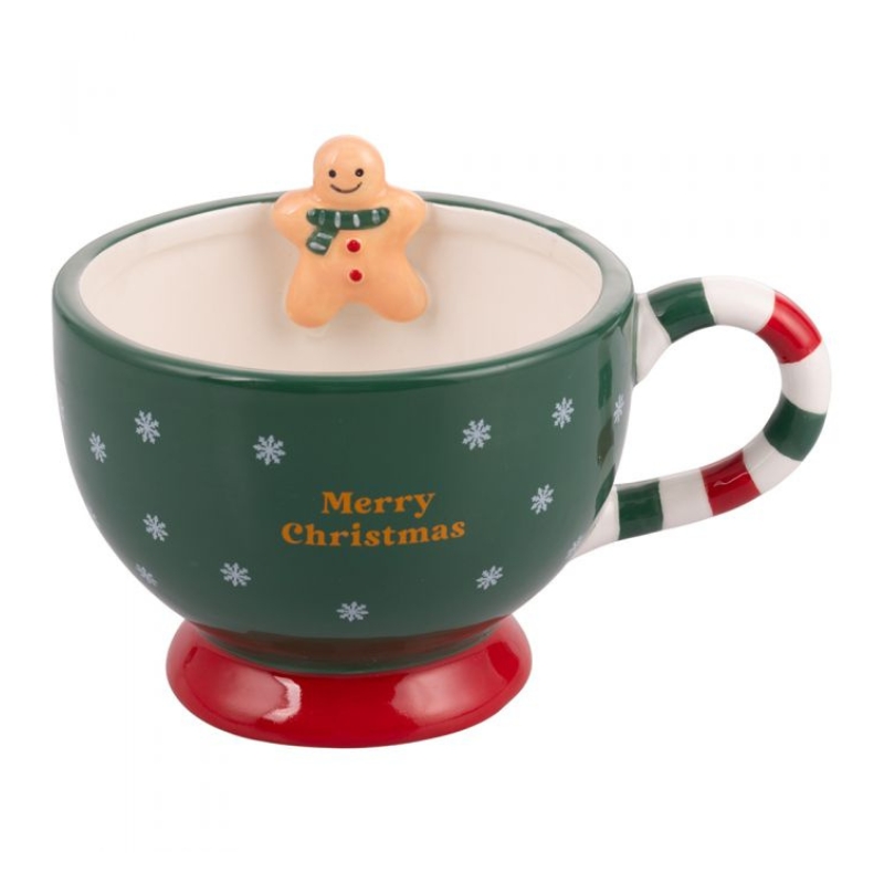 Villa d'Este Home Tivoli Tazza con Omino di Marzapane Xmas