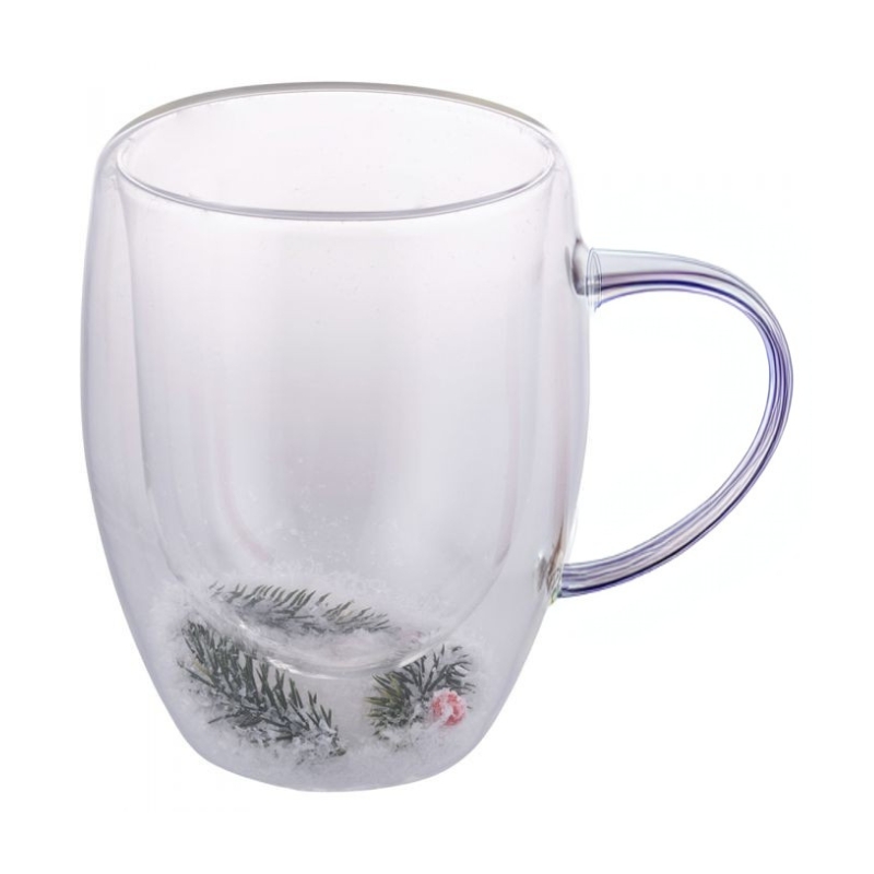 Villa d'Este Home Tivoli Mug Incamiciata in Vetro Borosilicato Xmas