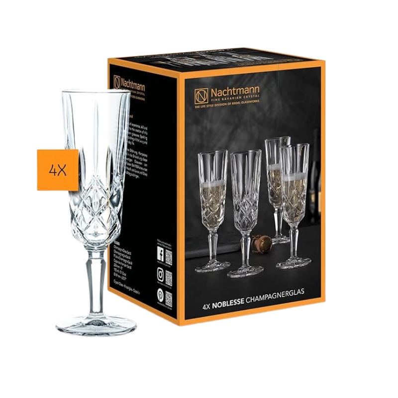 Nachtmann Set 4 Calici da Champagne Noblesse - immagine 4