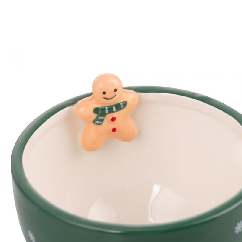Villa d'Este Home Tivoli Tazza con Omino di Marzapane Xmas - immagine 3