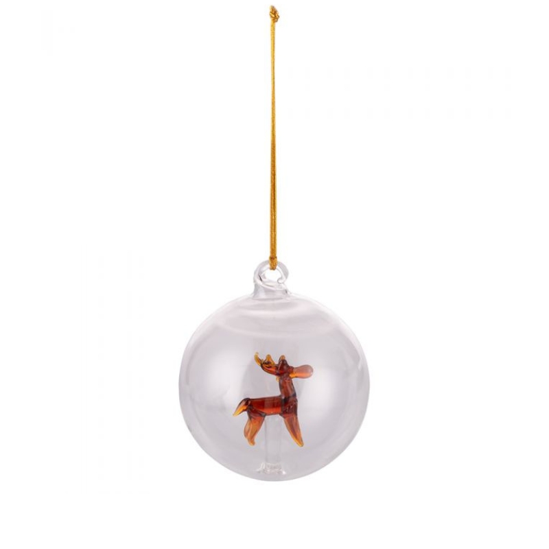 Villa d'Este Home Tivoli Pallina di Natale in Vetro Borosilicato Xmas