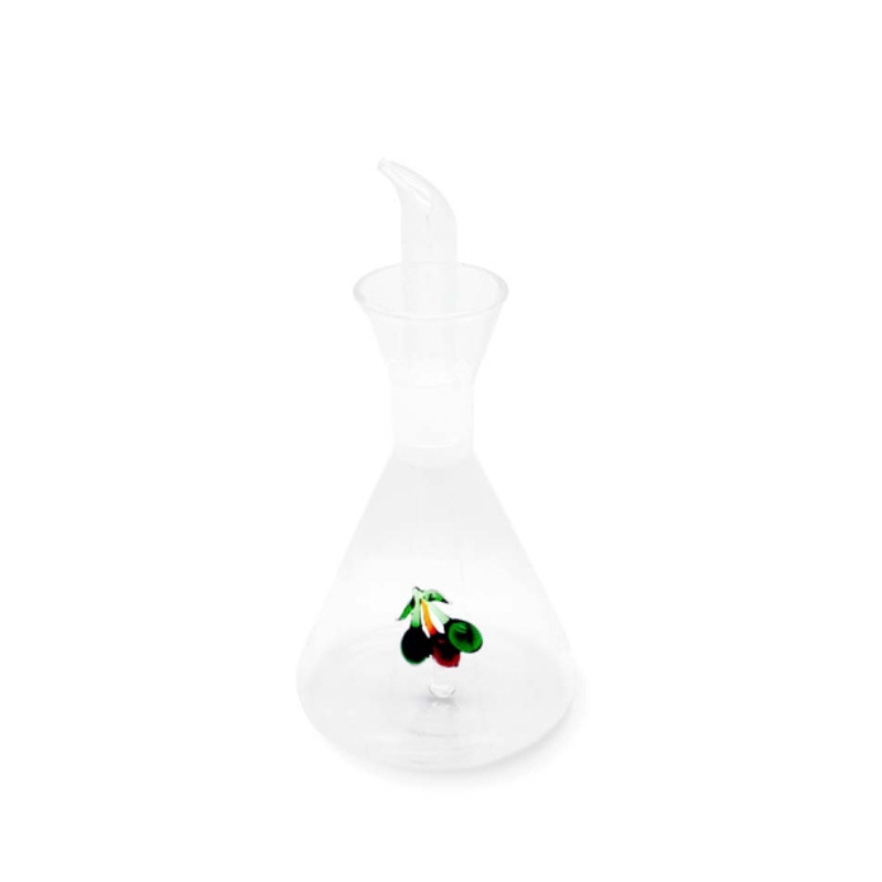 WD Lifestyle Oliera in Vetro Borosilicato con Decoro