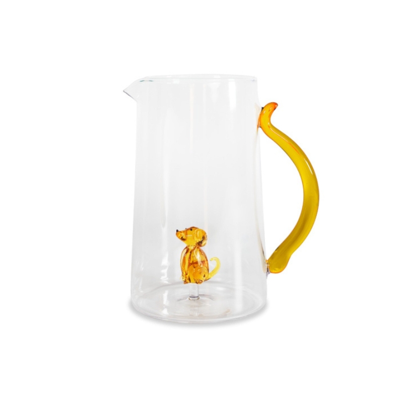 WD Lifestyle Caraffa in Vetro Borosilicato Cane