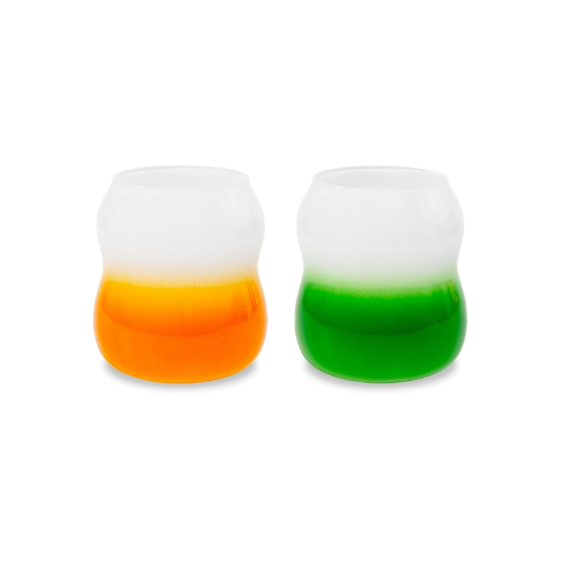 WD Lifestyle Set 2 Bicchieri in Vetro Ondulati Samarcanda