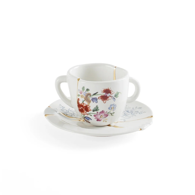 Seletti Tazzina da Caffè con Piattino Kintsugi - immagine 5