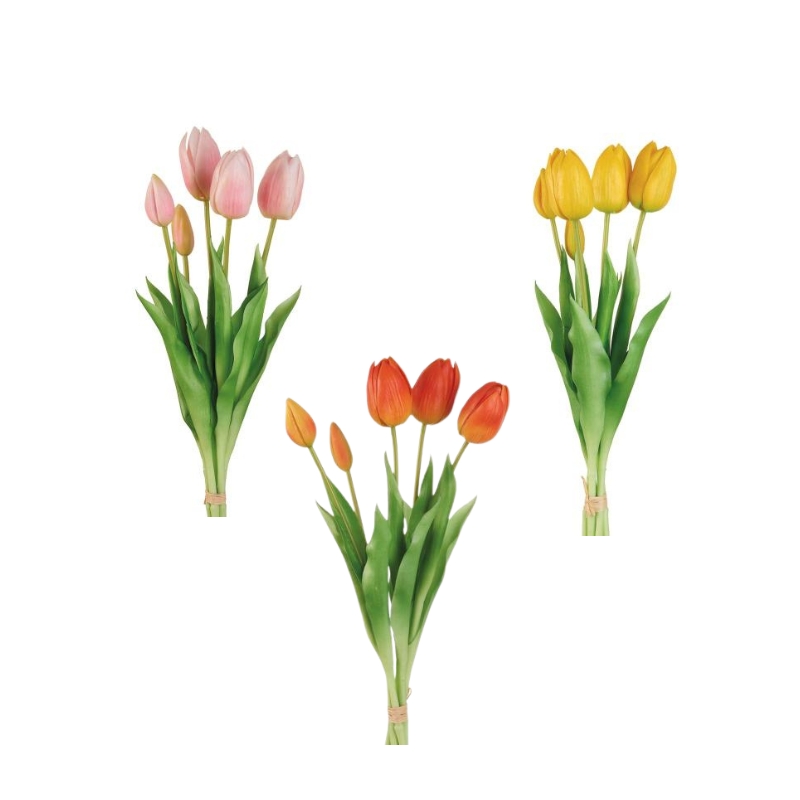 L'Oca Nera Mazzo di Tulipani Artificiali