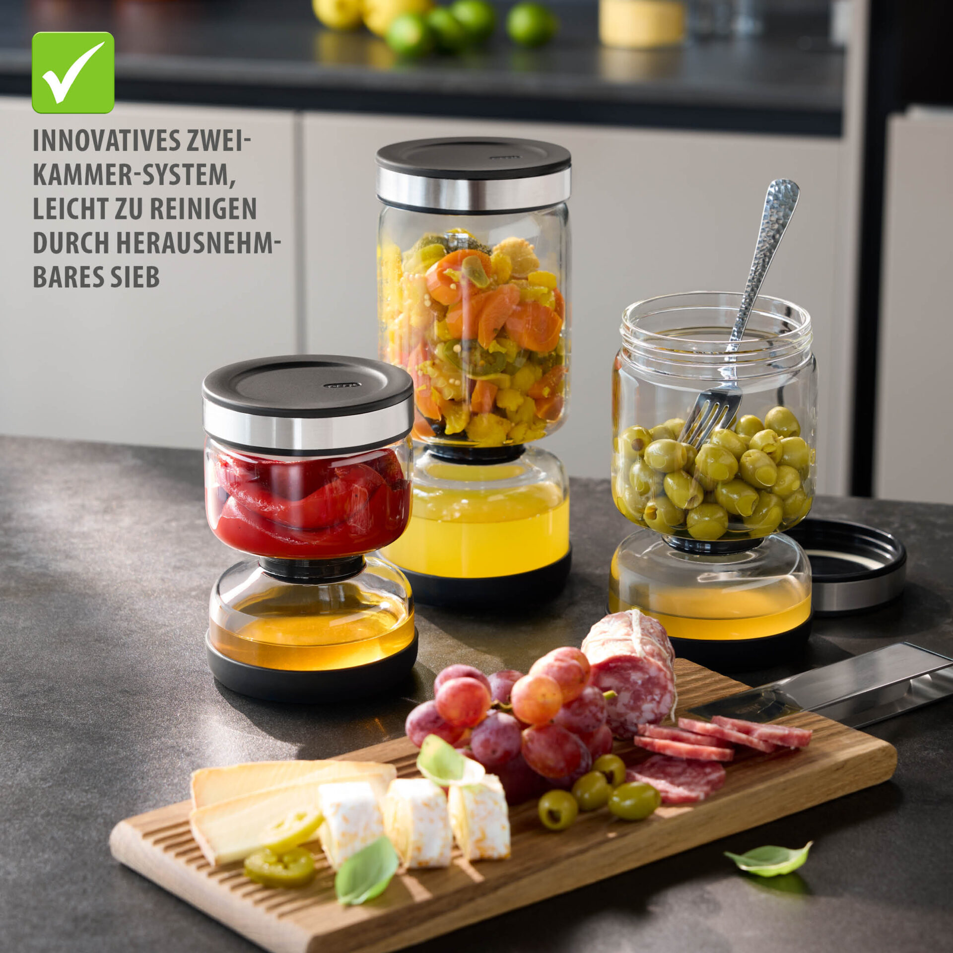 Gefu Barattolo Scolante Lavinia 900 ml - immagine 2